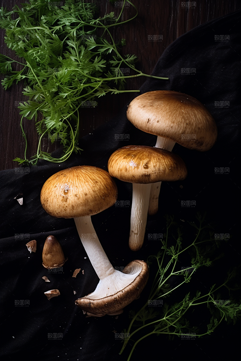 牛肝菌食材美食摄影图