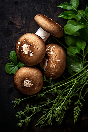 牛肝菌山珍蘑菇摄影图