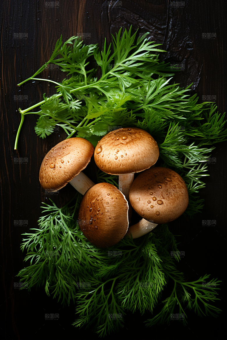 牛肝菌蘑菇新鲜摄影图