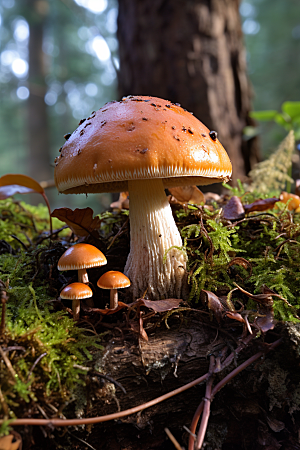 牛肝菌菌菇食材摄影图