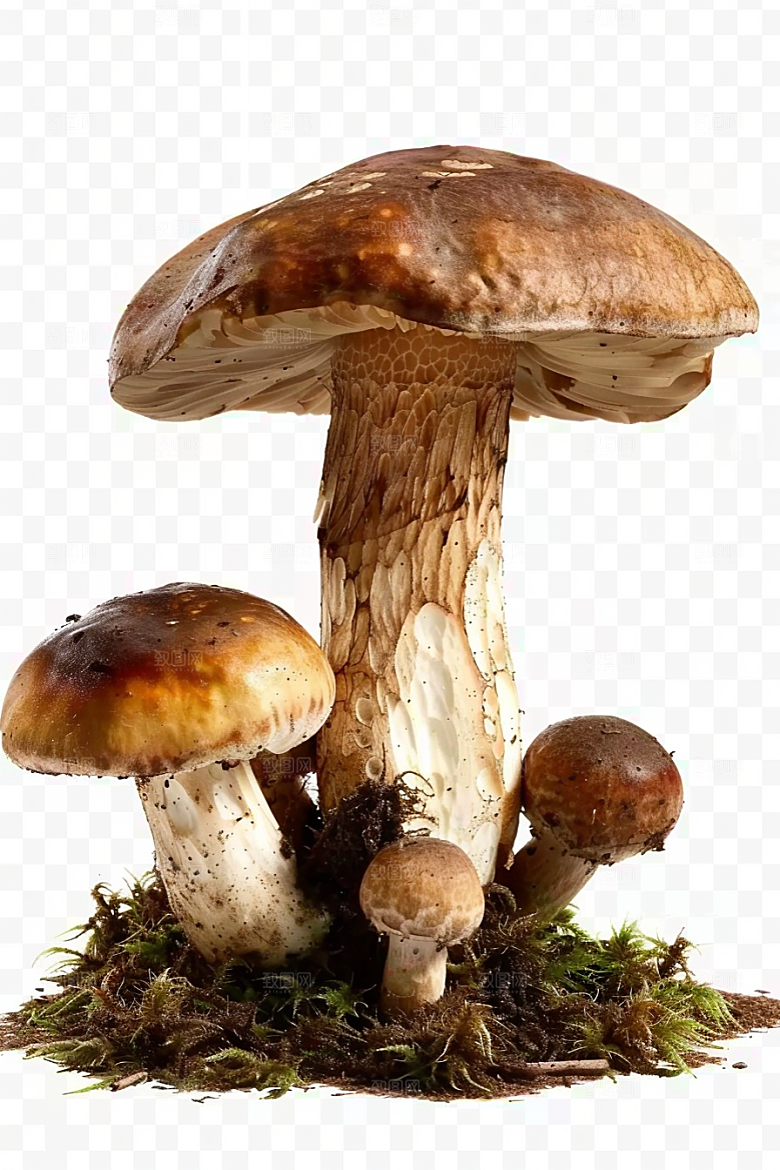 牛肝菌野味自然摄影图