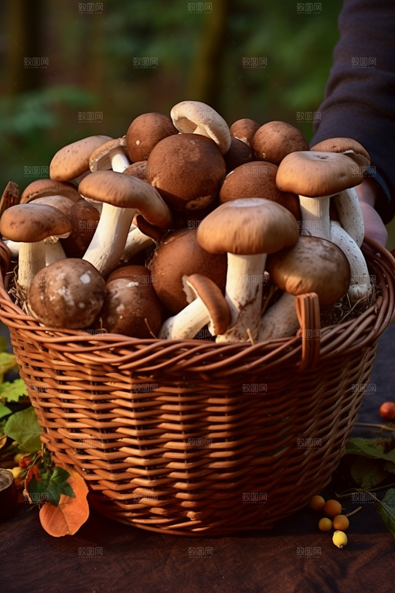 牛肝菌高清菌子摄影图