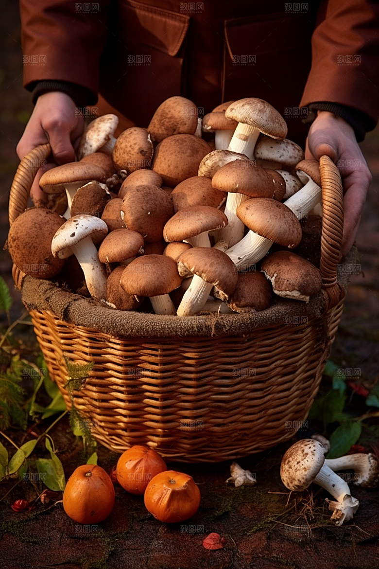 牛肝菌食材蘑菇摄影图