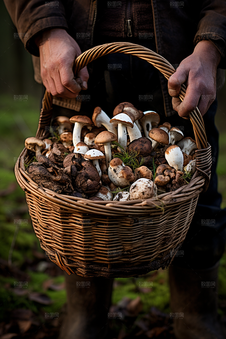 牛肝菌食材山珍摄影图