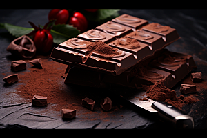 暖冬巧克力情人节美食素材