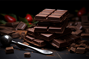 暖冬巧克力美食零食素材