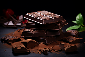 暖冬巧克力高清零食素材