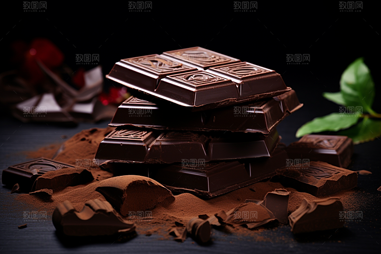 暖冬巧克力高清零食素材
