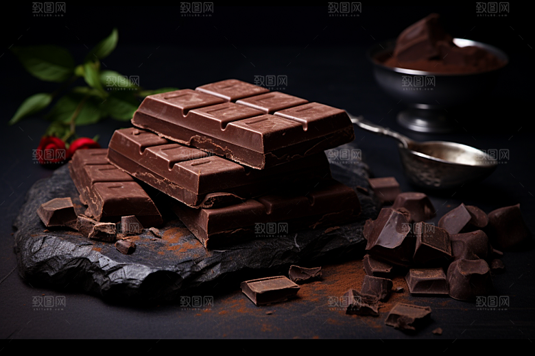 暖冬巧克力可可情人节素材