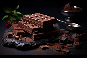 暖冬巧克力可可情人节素材