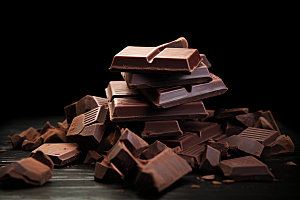 暖冬巧克力牛奶巧克力黑巧克力素材