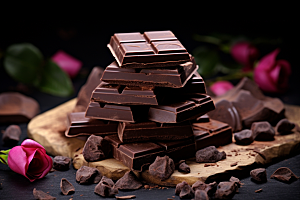 暖冬巧克力可可甜食素材