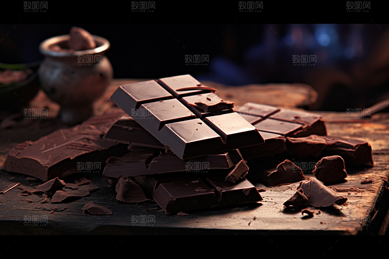 暖冬巧克力高清美味素材