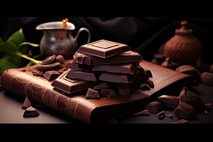 暖冬巧克力零食高清素材