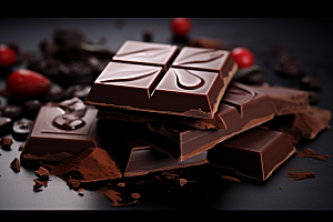 暖冬巧克力可可美食素材