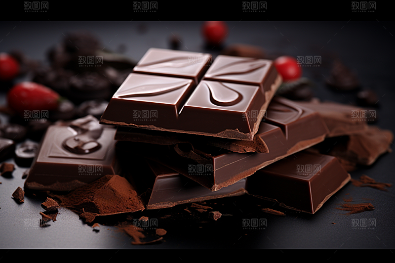 暖冬巧克力可可美食素材