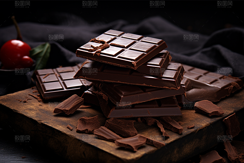 暖冬巧克力美食牛奶巧克力素材