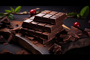 暖冬巧克力可可零食素材