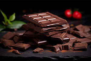暖冬巧克力美味零食素材