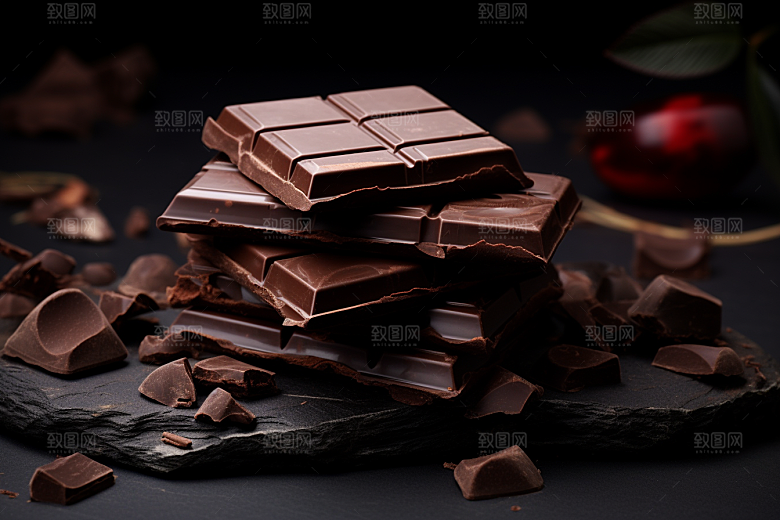 暖冬巧克力甜食美食素材