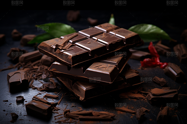 暖冬巧克力牛奶巧克力美味素材