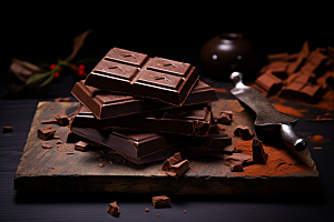 暖冬巧克力零食甜食素材
