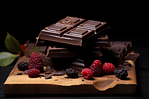 暖冬巧克力高清黑巧克力素材