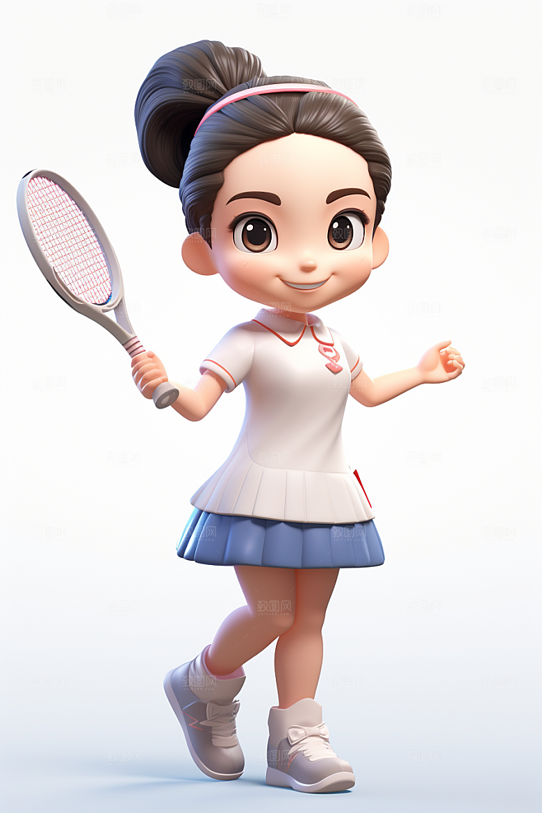 青少年运动活力3D模型