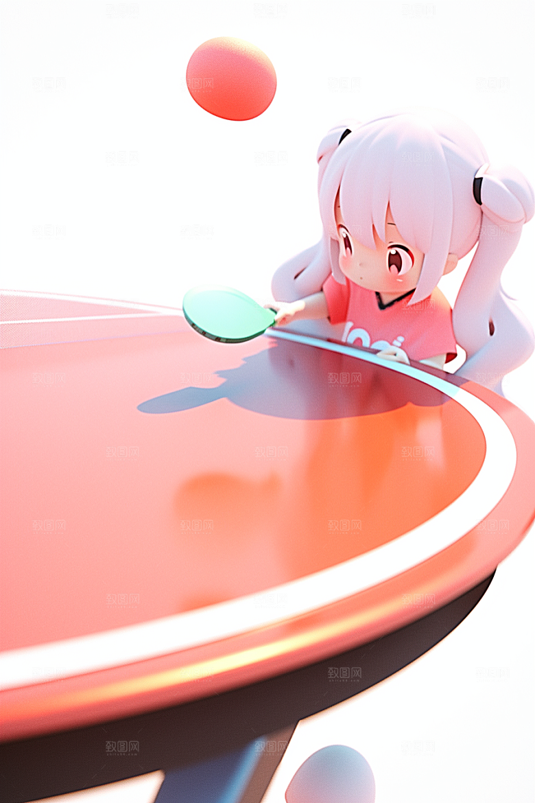 青少年运动人物3D模型