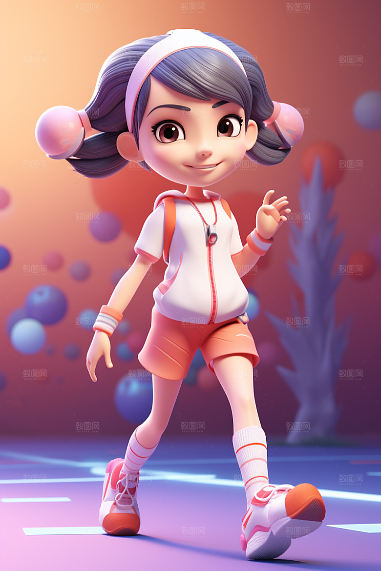 青少年运动高清活力模型