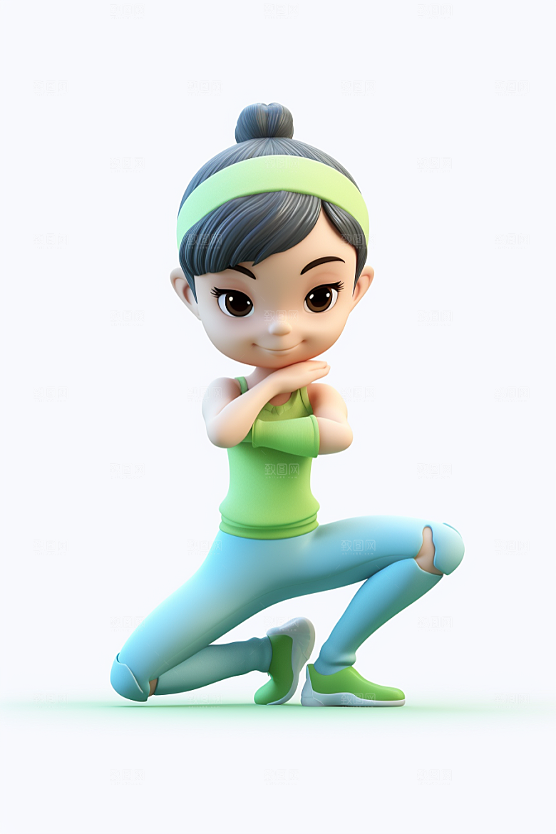 青少年运动立体青春模型