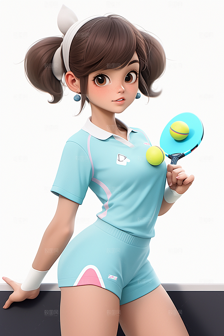 青少年运动3D健康模型