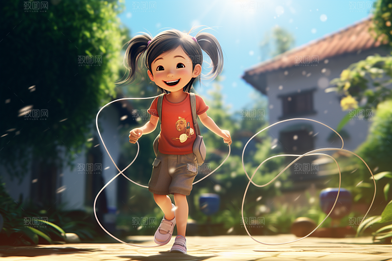 青少年运动高清立体模型
