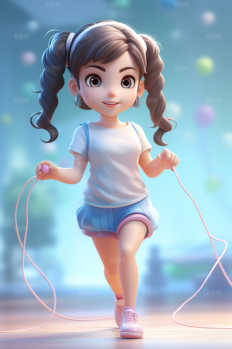 青少年运动立体体育模型