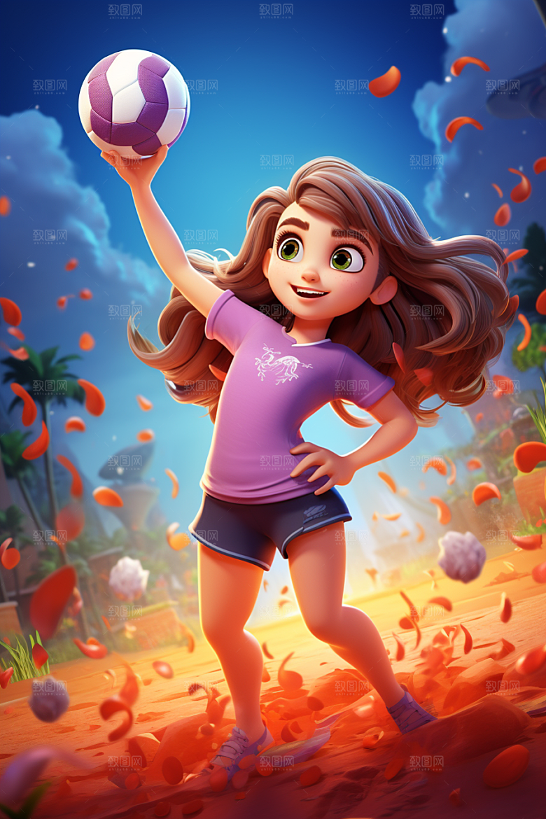 青少年运动3D锻炼模型