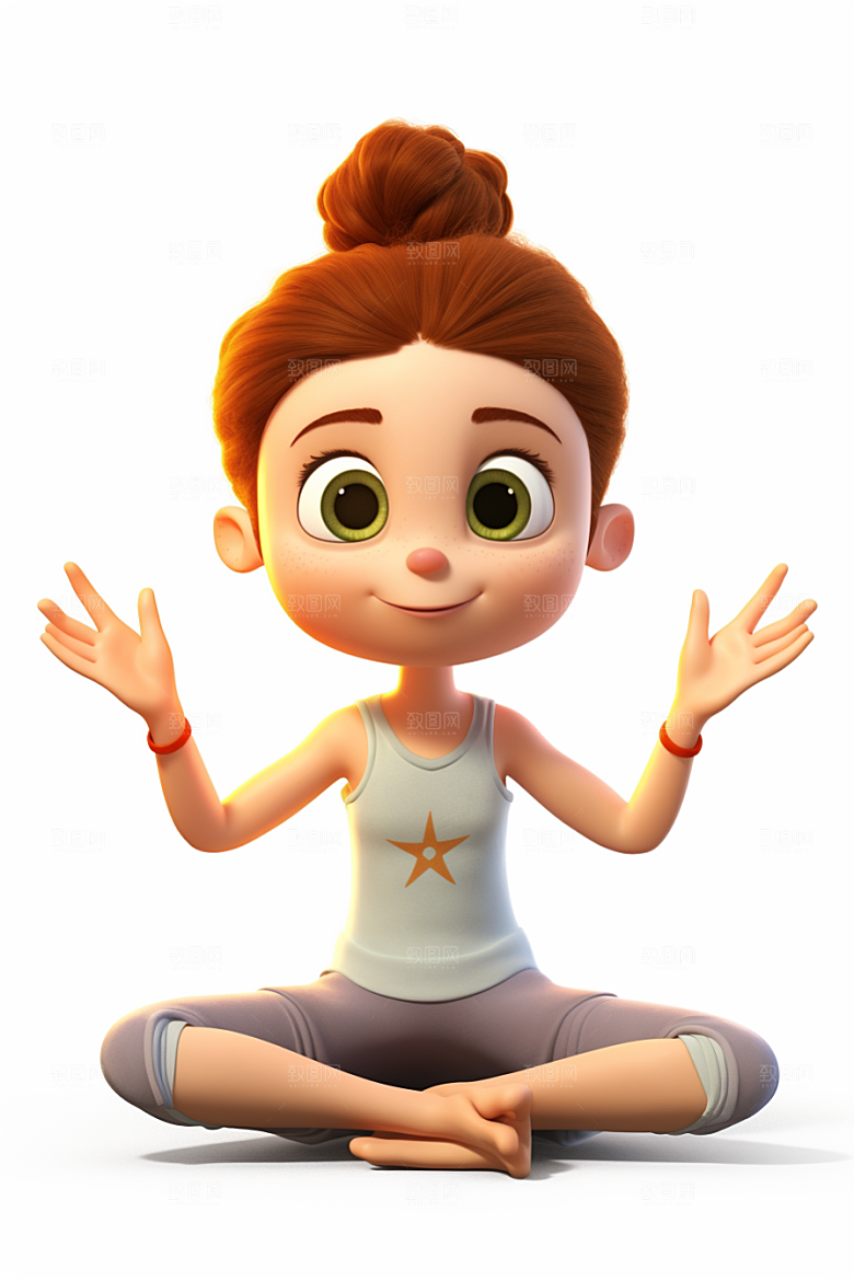 青少年运动3D立体模型
