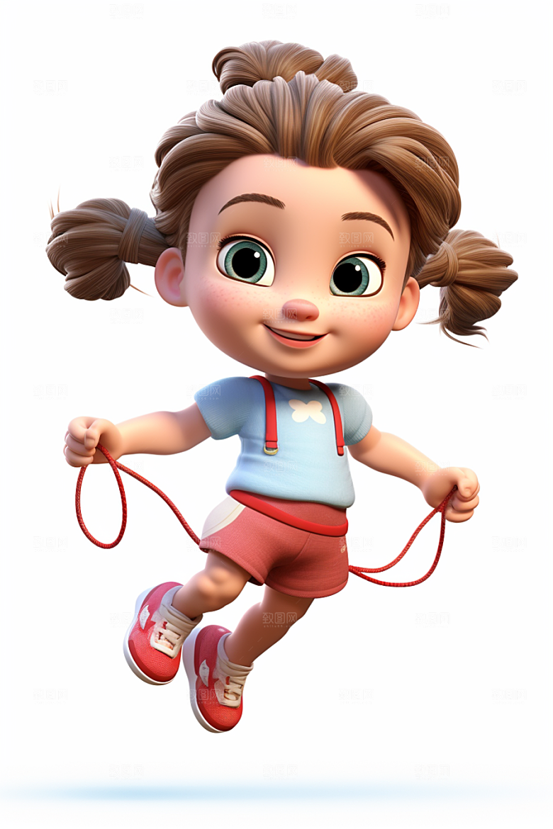 青少年运动3D青春模型