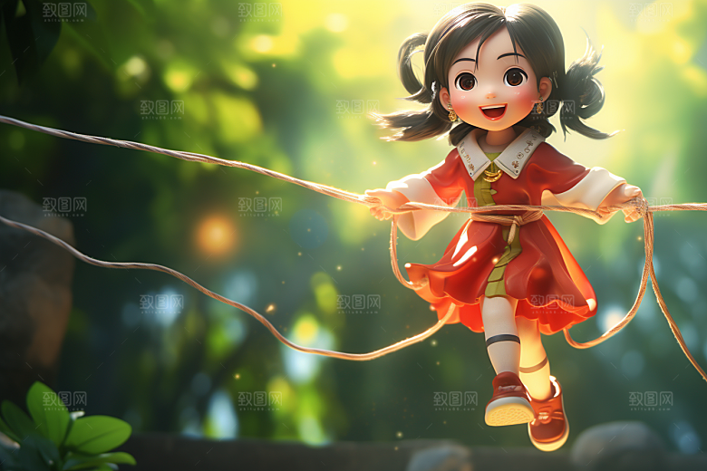 青少年运动青春立体模型