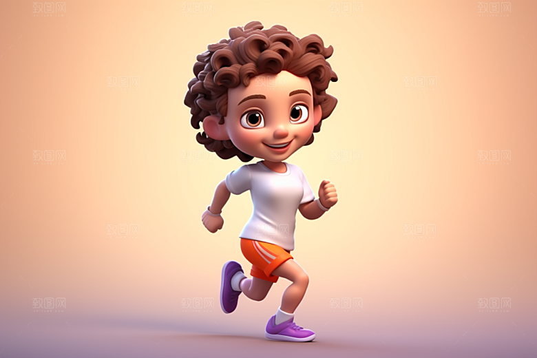 青少年运动立体健身模型