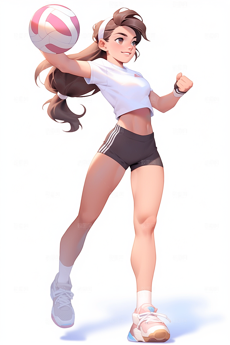 青少年运动3D体育模型