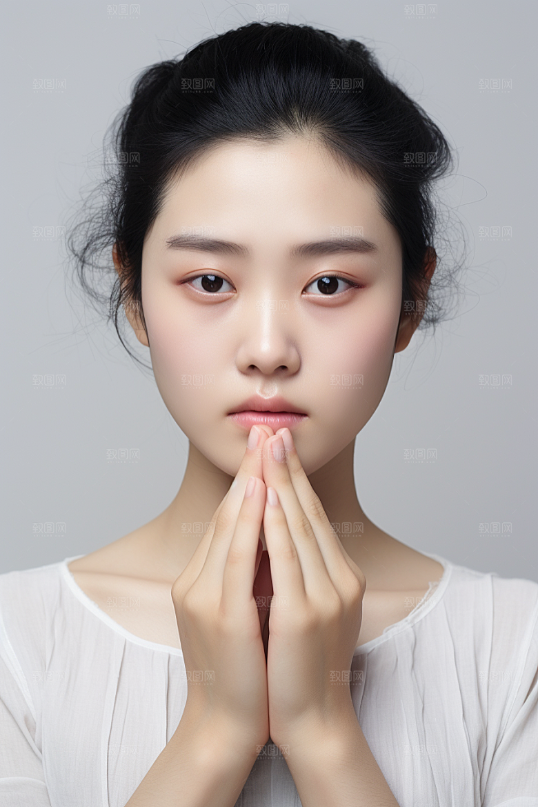女性肖像高清清新广告摄影图