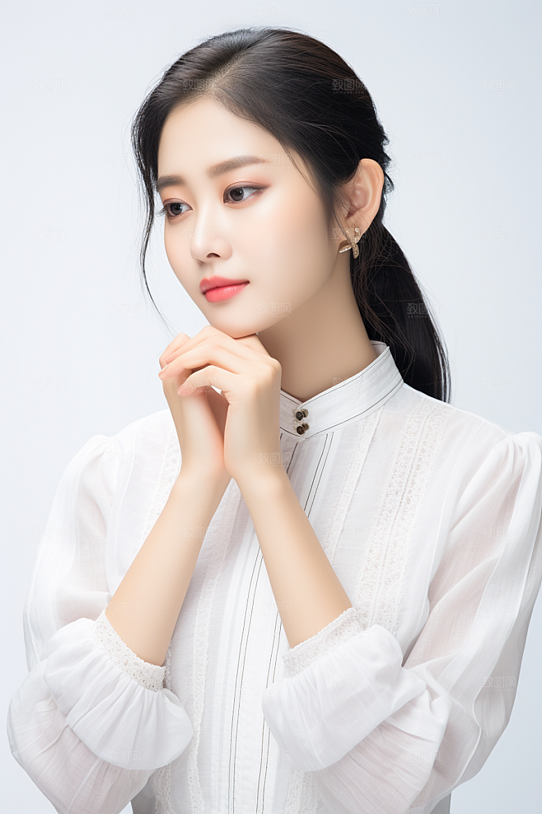 女性肖像自然清新广告摄影图
