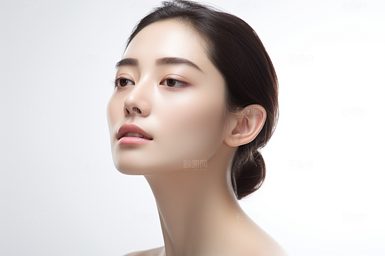 女性肖像人物护肤品广告摄影图