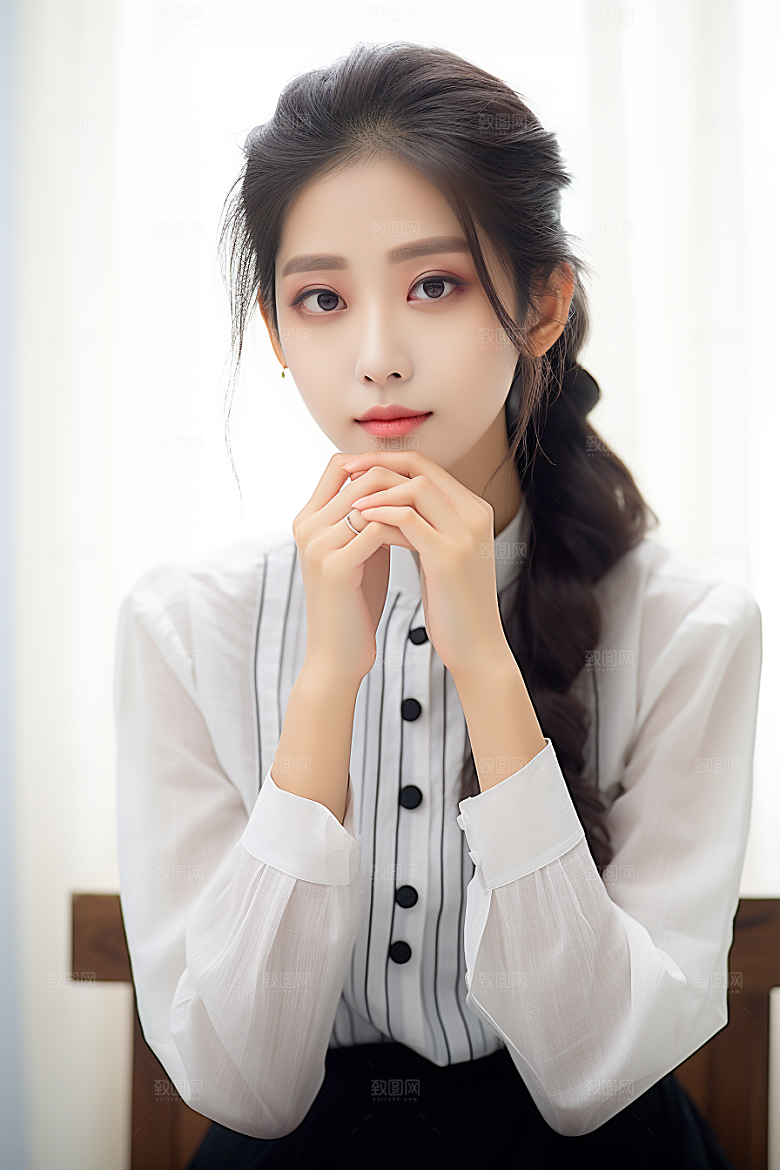 女性肖像人物大气广告摄影图