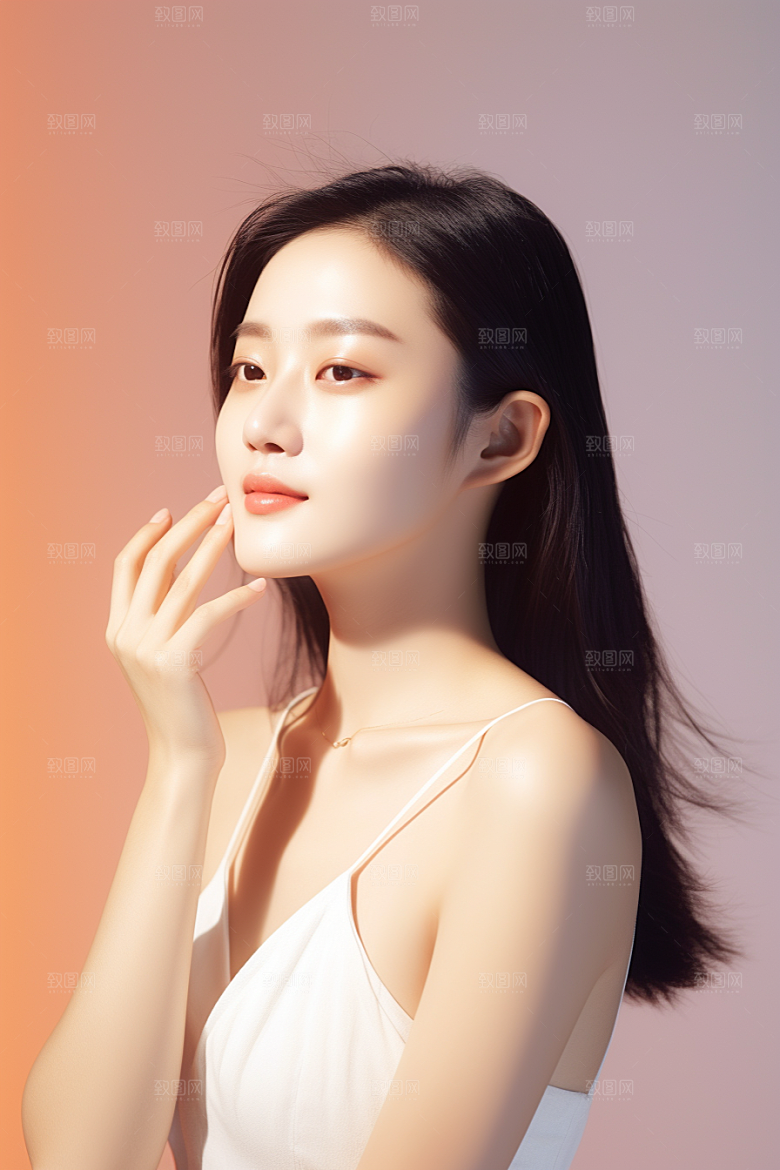 女性肖像人物清新广告摄影图