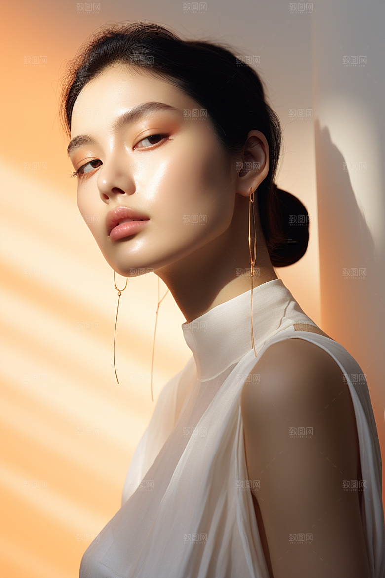 女性肖像高清清新广告摄影图