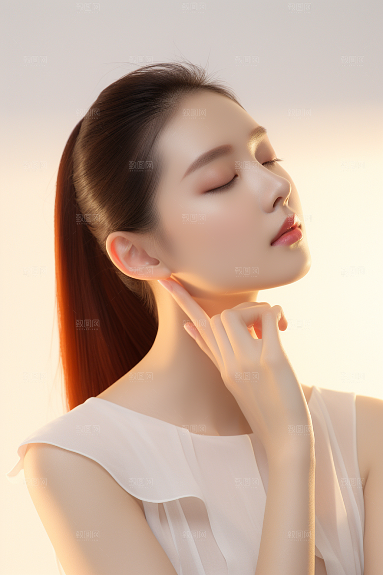 女性肖像自然清新广告摄影图