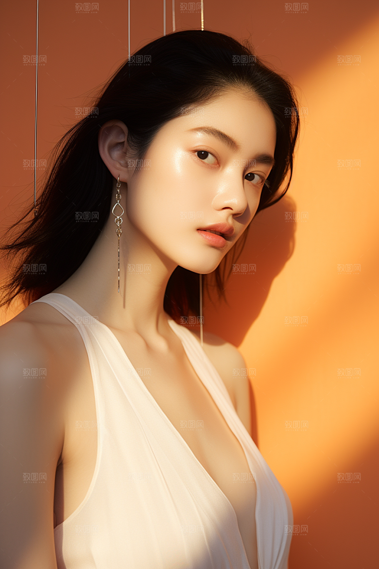 女性肖像高清清新广告摄影图
