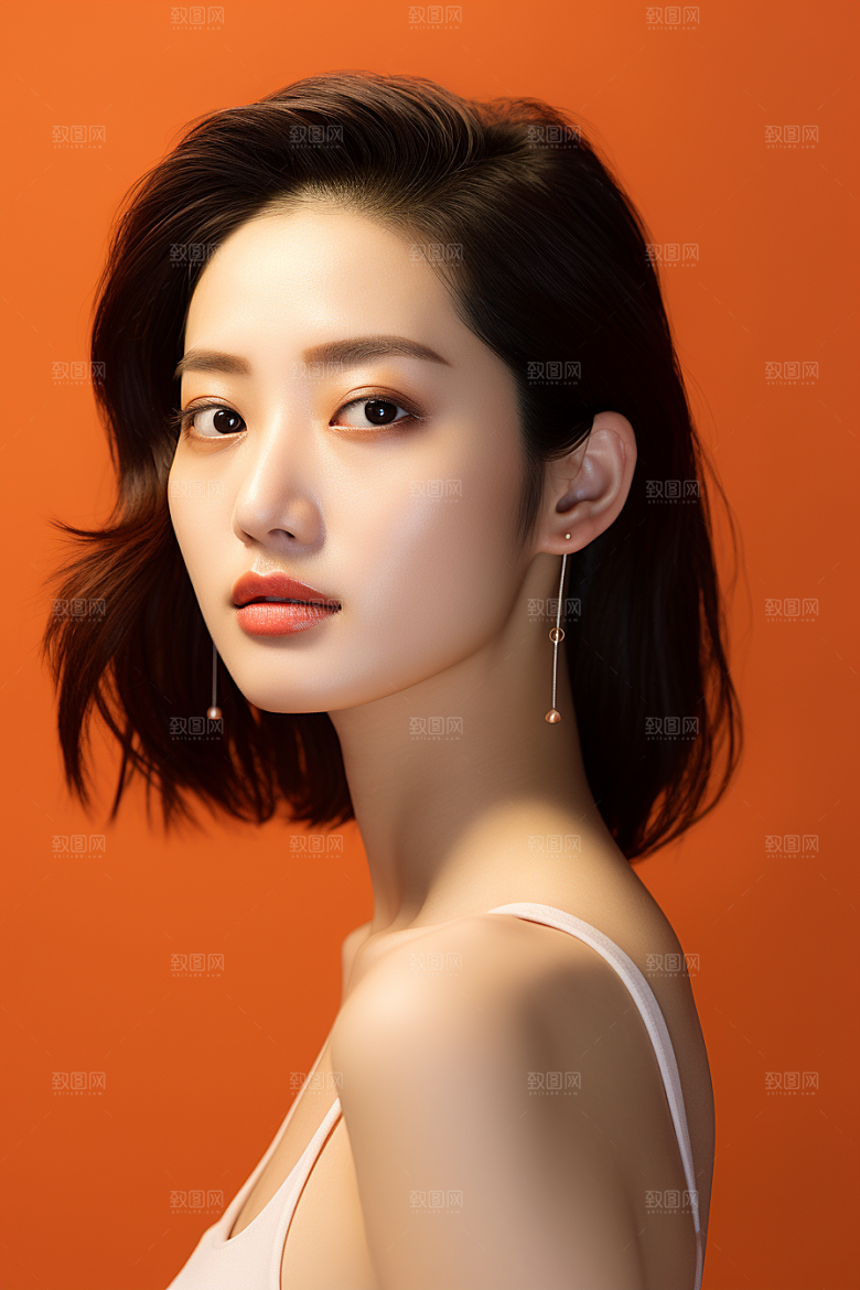 女性肖像大气清新广告摄影图