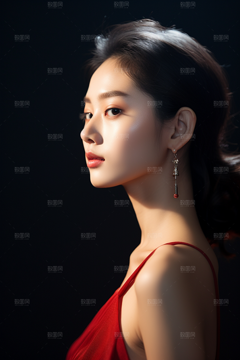 女性肖像优雅高清广告摄影图